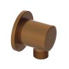 Abacus Emotion Round Wall Outlet Brushed Bronze