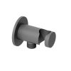 Abacus Emotion Round Wall Outlet & Holder Matt Anthracite