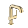 Crosswater 3ONE6 Lever 316 Brushed Brass Basin Mixer Swivel Spout