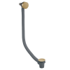 Crosswater 3ONE6 Lever 316 Brushed Brass Bath Filler With Click Clack Waste