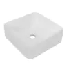 Tissino Vitolo Square Solid Surface Countertop Basin White