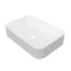 Tissino Vitolo Rectangular Solid Surface Countertop Basin White