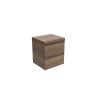 Saneux UNI 50cm 2 drawer wall mounted unit – English Oak