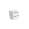 Saneux UNI 50cm 2 drawer wall mounted unit – Matte White