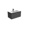Saneux UNI 80cm 1 drawer wall mounted unit – Matte Anthracite