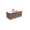 Saneux UNI 100cm 1 drawer wall mounted unit – English Oak