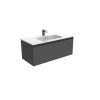 Saneux UNI 100cm 1 drawer wall mounted unit – Matte Anthracite