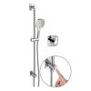 Flova Urban thermostatic mixer with GoClick® on/off control slide rail kit