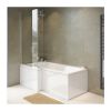 Abacus Vessini L Shaped Shower Bath Lh 1700X850X700