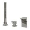 Abacus Ki Deck Mounted Bath Mixer With Pull Out Hand Shower - Requires Spout