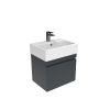 Saneux MATTEO 50cm 1 drawer wall mounted unit – Gloss Grey