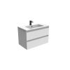 Saneux UNI 80cm 2 drawer wall mounted unit – Matte White