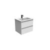 Saneux UNI 60cm 2 drawer wall mounted unit – Matte White
