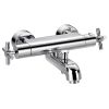 Flova XL wall mounted thermostatic bath and shower mixer (excludes kit)