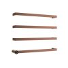 Just Taps ZYON Electric Only Towel Rail Brushed Bronze