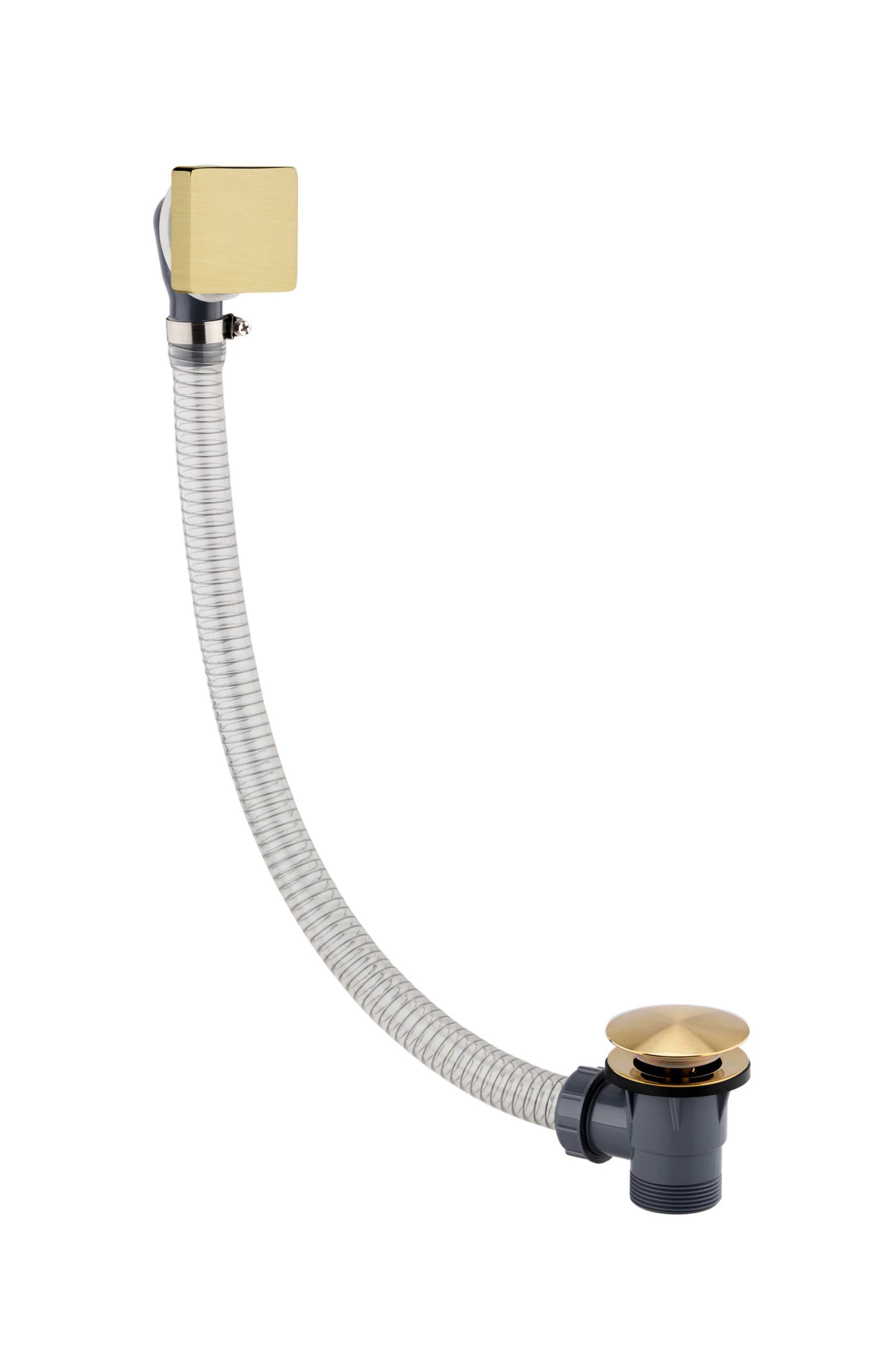 Just Taps HIX Click Clack Bath Waste Brushed Brass