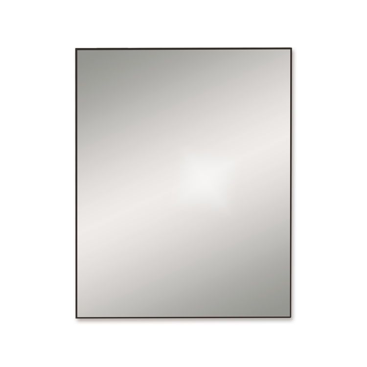 Bathroom Origins Docklands 800mm Matt Black Rectangular Mirror