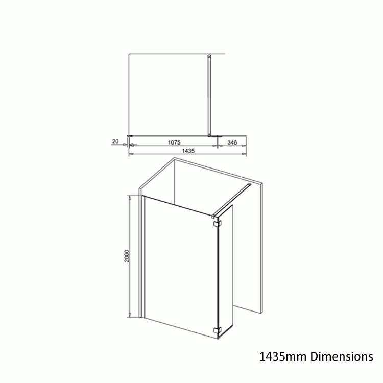 Crosswater Infinity Walk In Shower & Deflector Panel