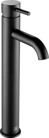 Just Tap VOS Matt Black Single Lever Tall Basin Mixer With Designer Handle