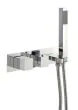 Just Taps Athena Thermostatic Concealed 2 Outlet Valve With Handset Attachment 