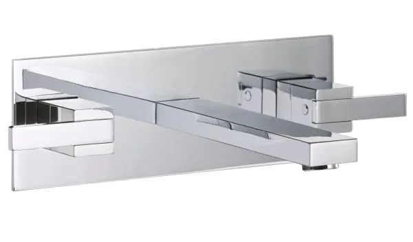 Just Taps Athena Lever Wall Mounted Basin Mixer
