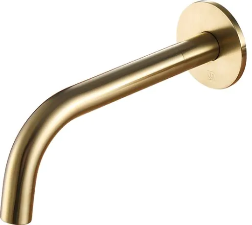 Just Taps VOS bath / Basin spout 200mm Brushed Brass