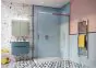 Crosswater Shower Enclosures Design 8 Matt Black Single Sliding Door with Soft Close Side Panel 800mm