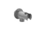 Saneux COS round shower outlet elbow & holder – Brushed Nickel
