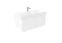 Saneux QUADRO 100cm Wall Mounted 1 Drawer Unit – Gloss White
