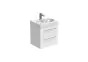 Saneux AUSTEN 50cm 2 drawer wall mounted unit – Gloss White