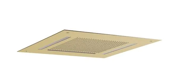 Crosswater Tranquil 500 Chromotherapy Showerhead Brushed Brass