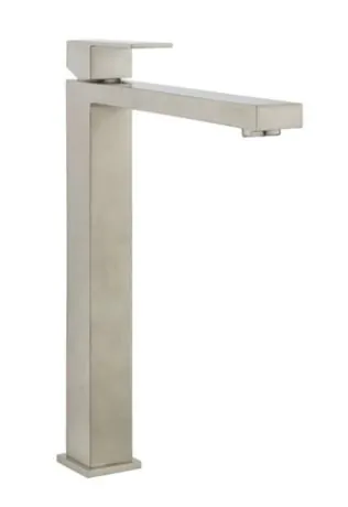 Crosswater Verge Basin Tall Monobloc - Brushed Stainless Steel