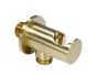 Just Tap  Vos Wall Outlet with Elbow and Wall Support in Brushed Brass 23ELBOW/WSBBR