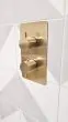 Saneux COS 2 way thermostatic shower valve kit – Brushed Brass