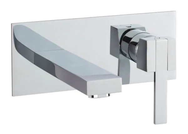 Just Taps Athena Lever Single Lever Wall Mounted Basin Mixer