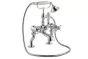Just Taps Grosvenor Pinch Deck Mounted Bath Shower Mixer with Kit Brass with nickel finish