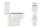 Crosswater Kai S Compact Close Coupled Toilet Open with Cistern & Close Seat