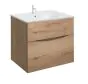 Crosswater Glide II 600 Unit with White Gloss Cast Mineral Marble Basin