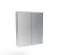 Saneux GLACIER+ 60cm 2 door Aluminium Mirror Cabinet