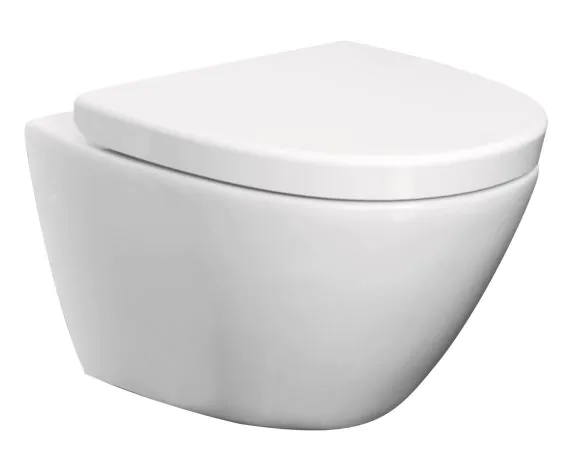 Just Taps Lavavo Wall Hung Toilet Rimless, Including Toilet Seat