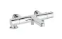 Just Taps Hugo Deck Mounted Thermostatic Bath Shower Mixer Without Kit-Chrome