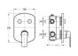 Flova Fusion concealed manual GoClick® 2-outlet valve