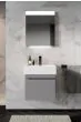 Saneux MATTEO 50cm 1 drawer wall mounted unit – Matte Stone Grey