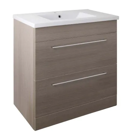 Just Taps Pace 800 Floor Mounted Unit with Drawers and Basin – Grey