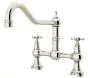 Perrin And Rowe Provence Kitchen Sink Mixer Tap Crosstop Handles Polished Nickel