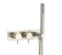 Just Taps Inox Wall Mounted Bath And Shower Mixer With Hose Attachment