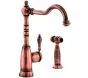 Abode Bayenne Single Lever Kitchen Tap With Integrated Handspray Century Copper