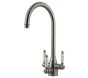Clearwater Krypton Tri-Spa C- Swivel Spout Kitchen Sink Mixer Tap With Filter Brushed Bronze