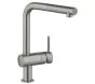 Grohe Minta Monobloc Chrome Kitchen Sink Mixer Tap With Pull Out Spout - Supersteel