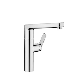 KWC Domo single lever monobloc with swivel spout - Stainless Steel